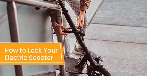 How to lock your electric scooter