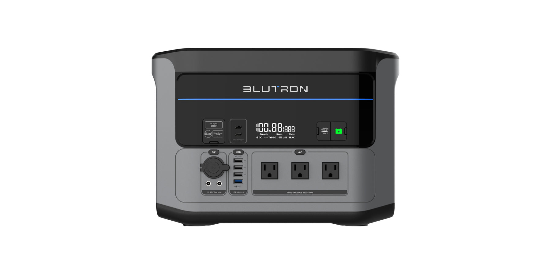 Blutron P1500 1500W Quick Charge Power Station